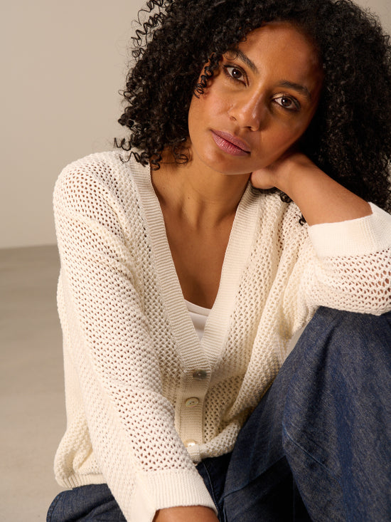 Strickjacke mit Knopfverschluss