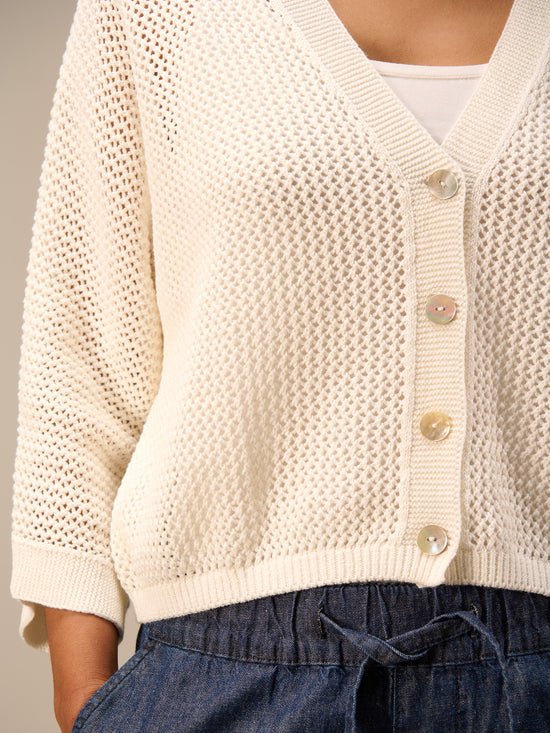 Strickjacke mit Knopfverschluss
