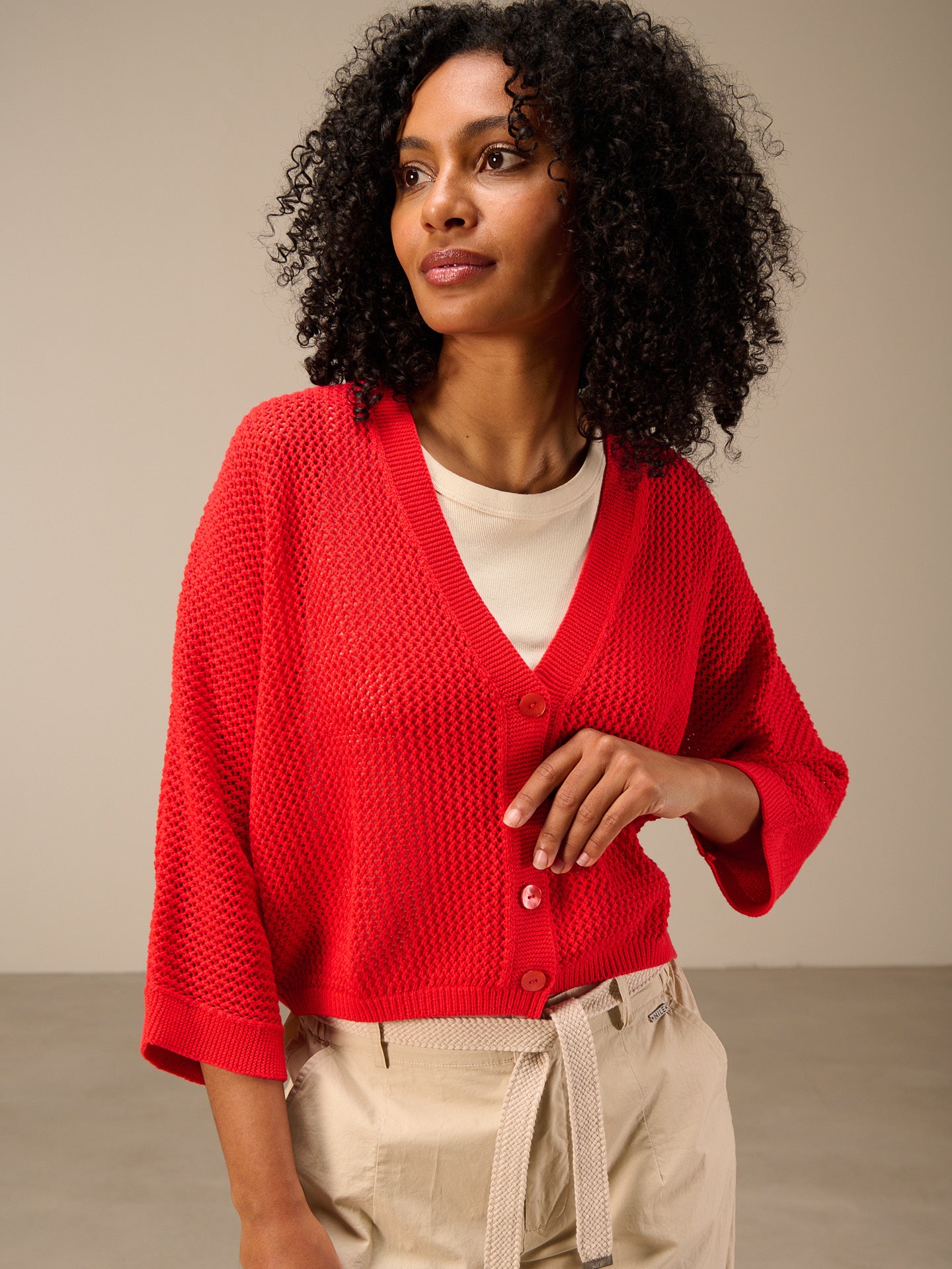 Strickjacke mit Knopfverschluss
