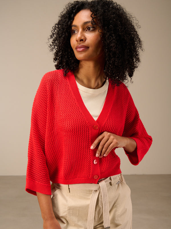 Strickjacke mit Knopfverschluss