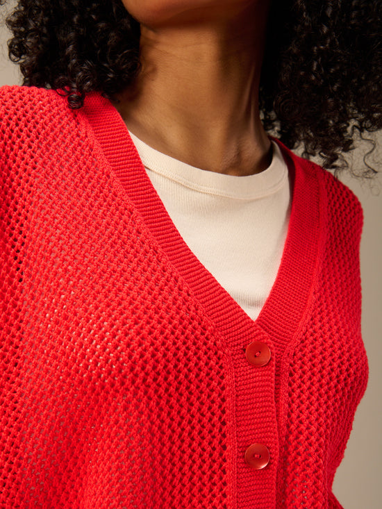 Strickjacke mit Knopfverschluss
