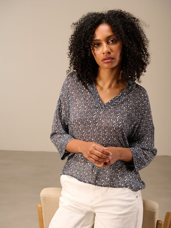 Blusa con stampa