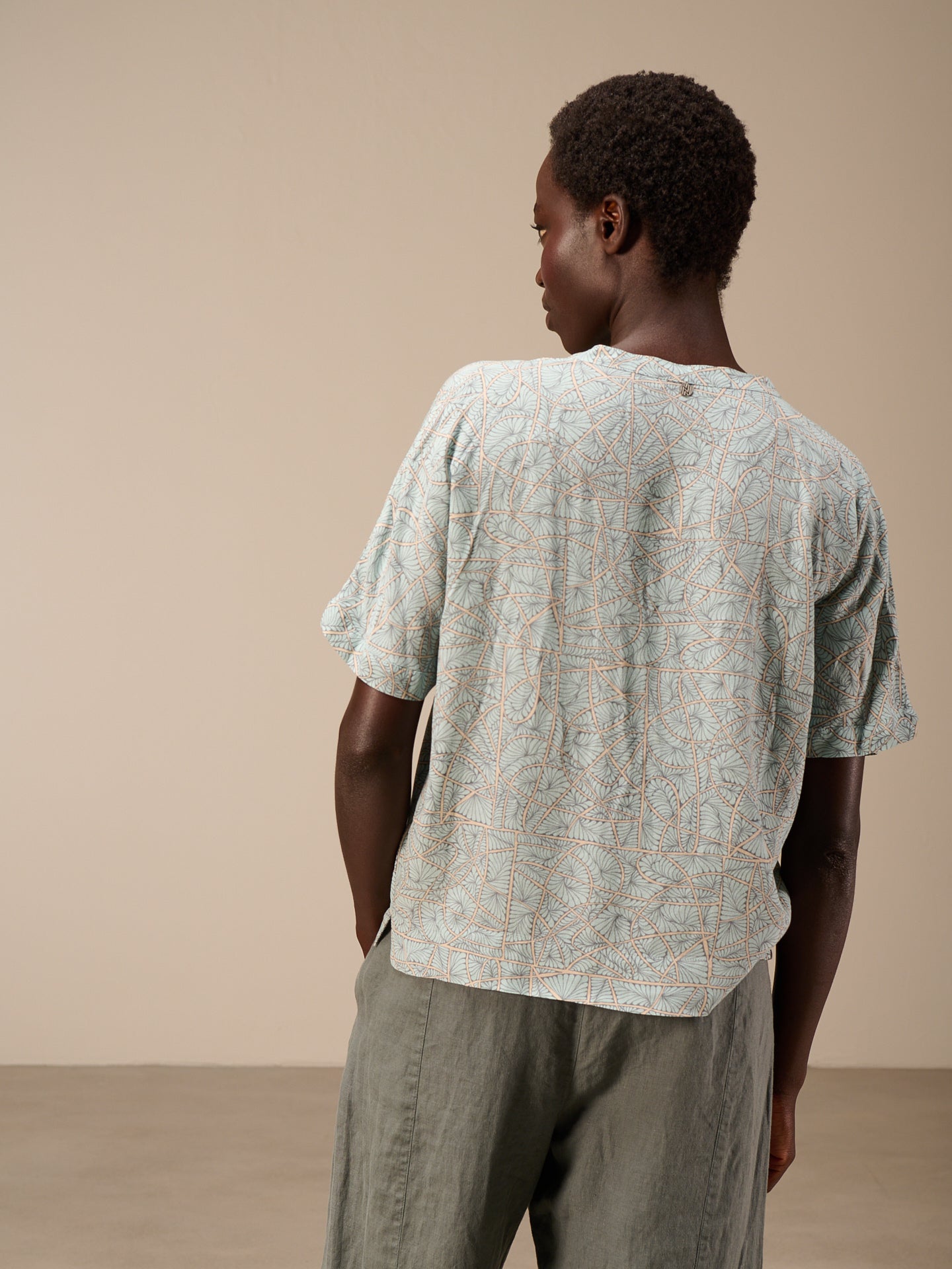 Bluse mit Stehkragen