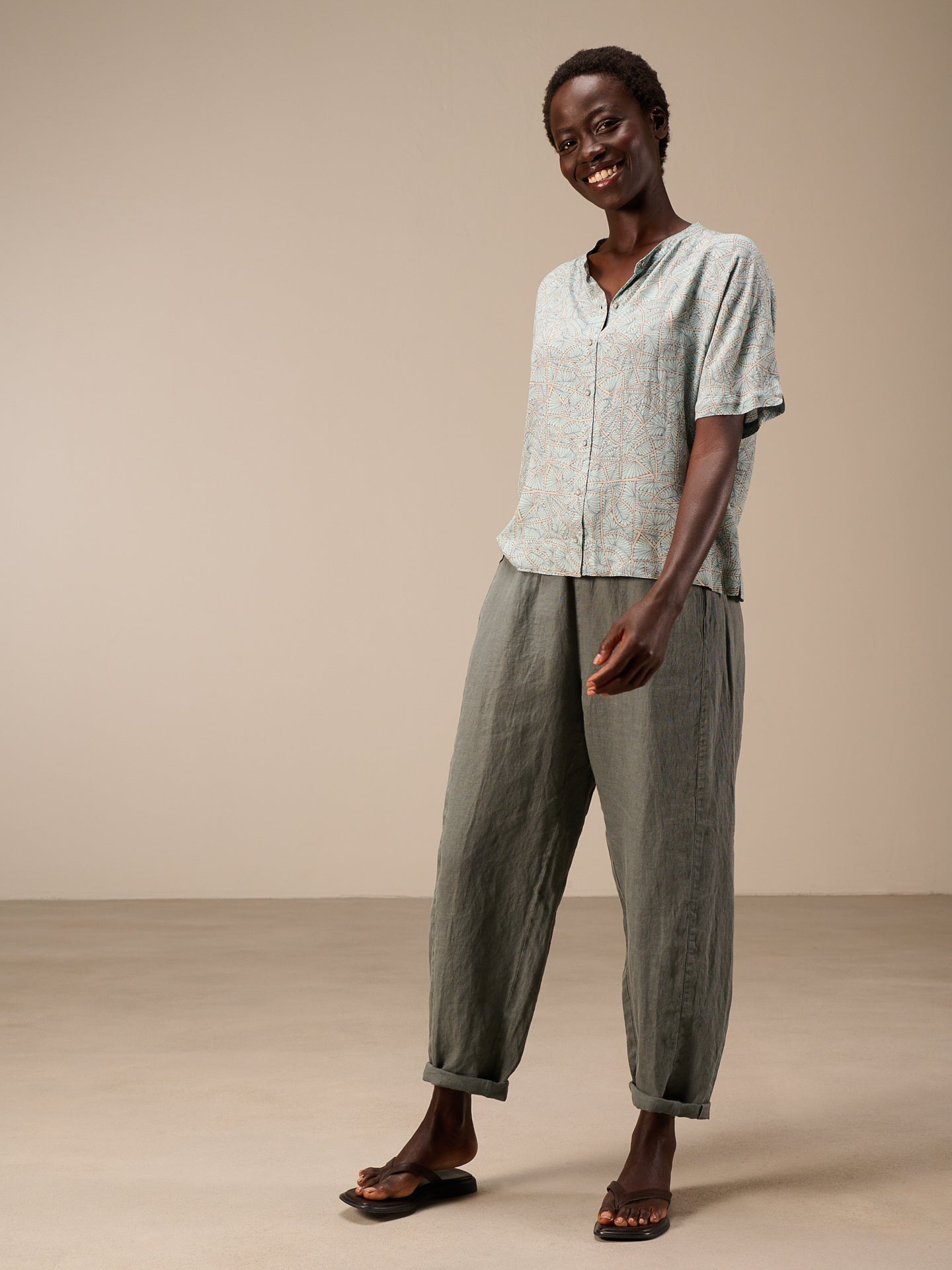 Bluse mit Stehkragen