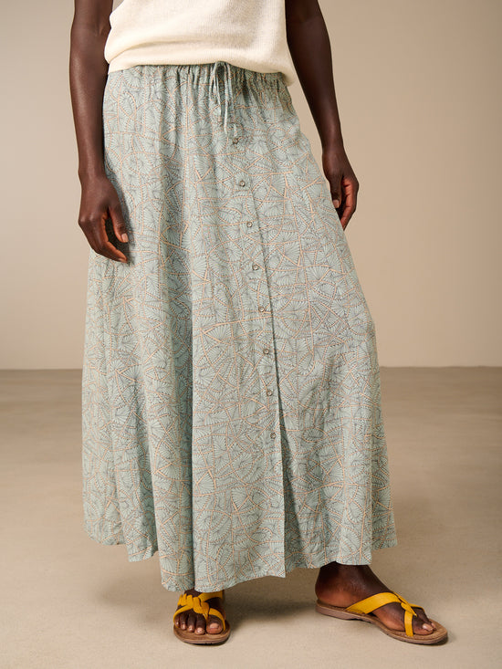 Button-up skirt