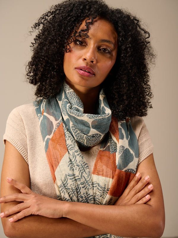 foulard imprimé