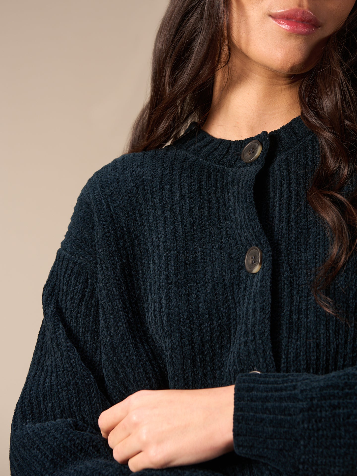 Strickjacke mit Knopfverschluss