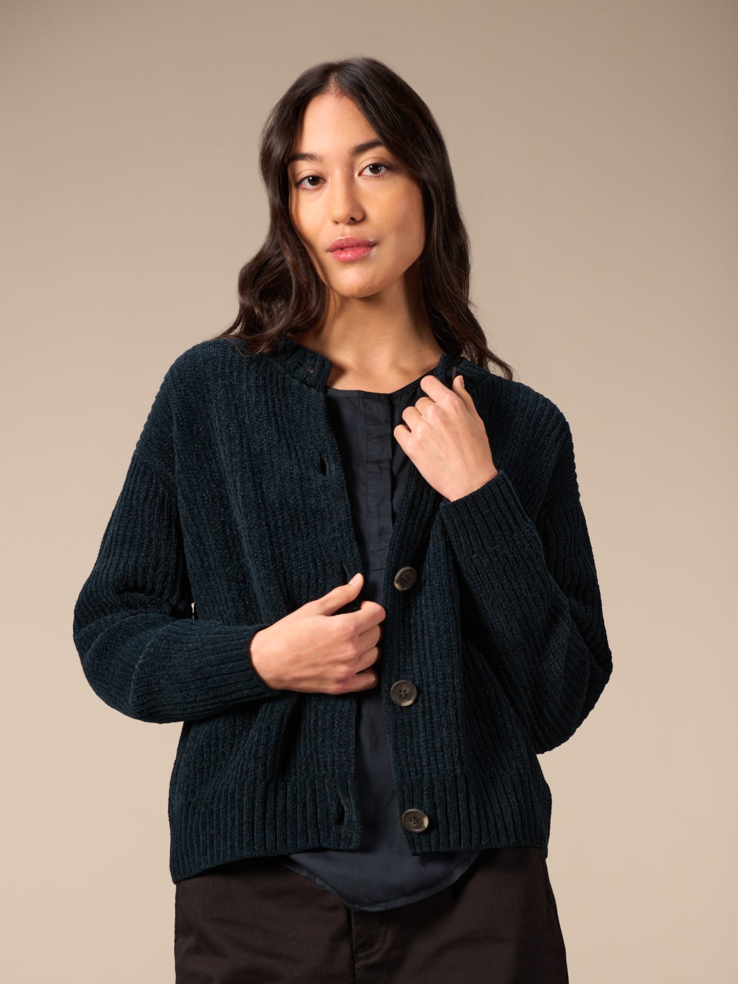 Strickjacke mit Knopfverschluss