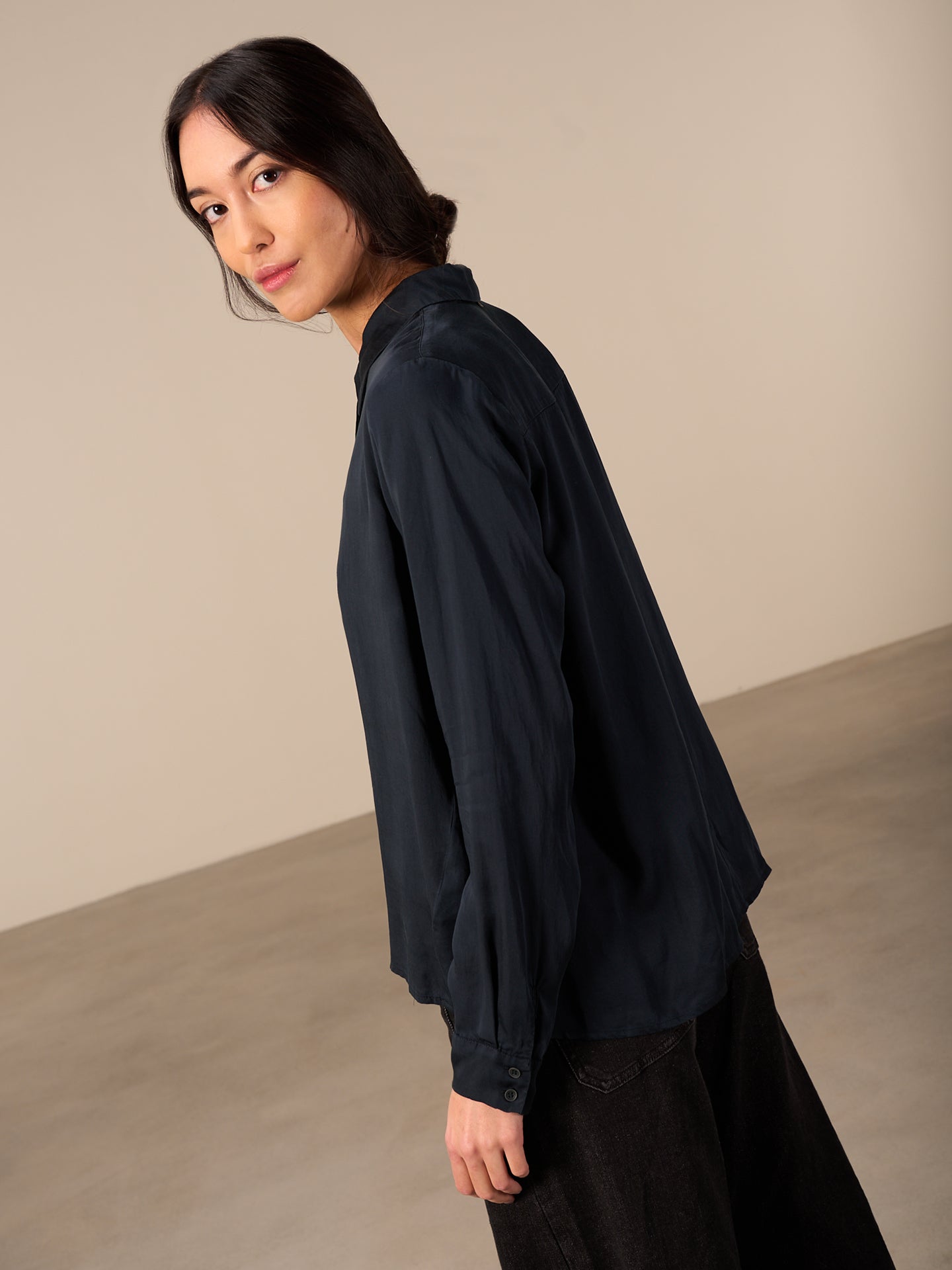 Satinbluse