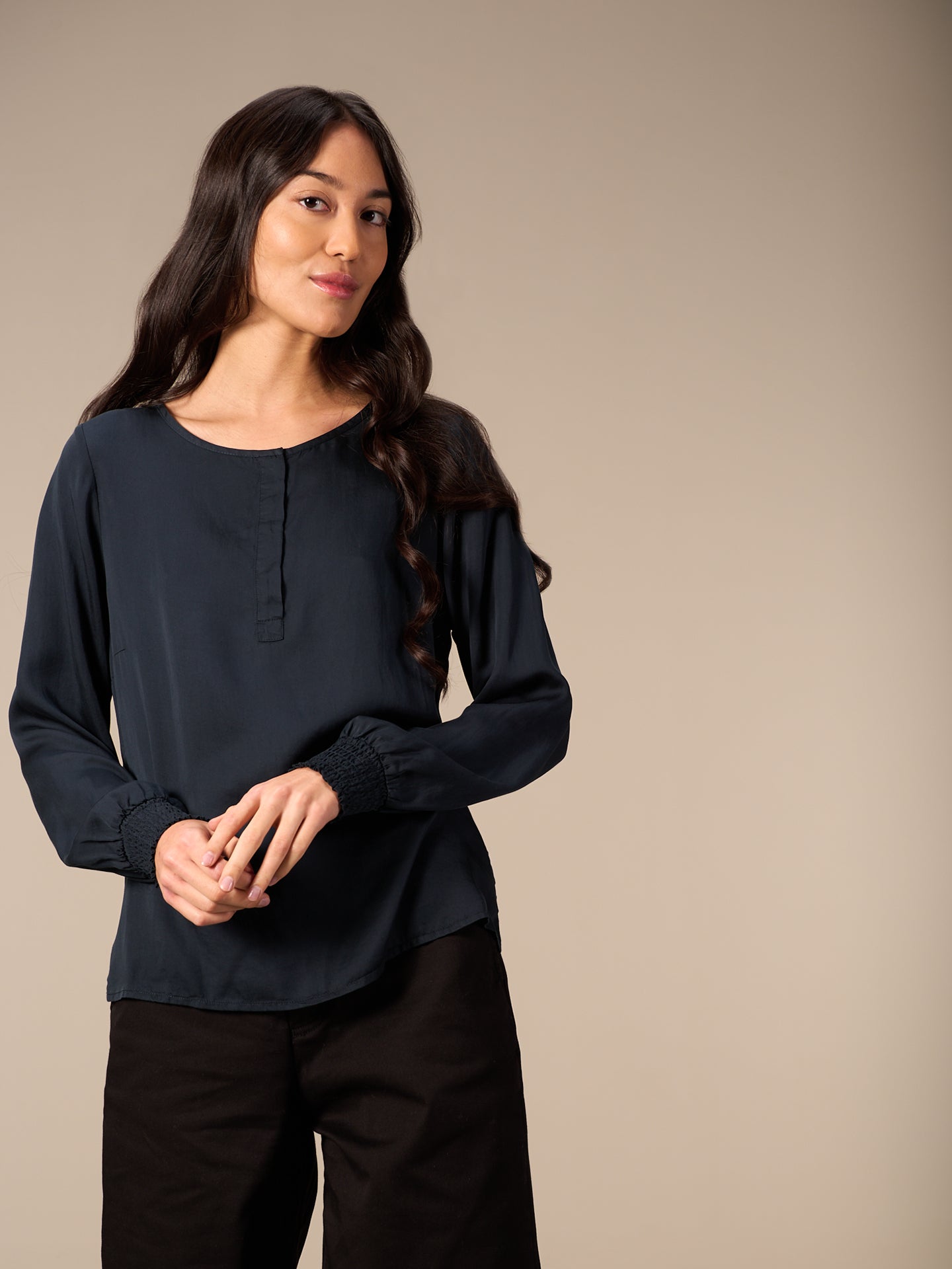 Satinbluse