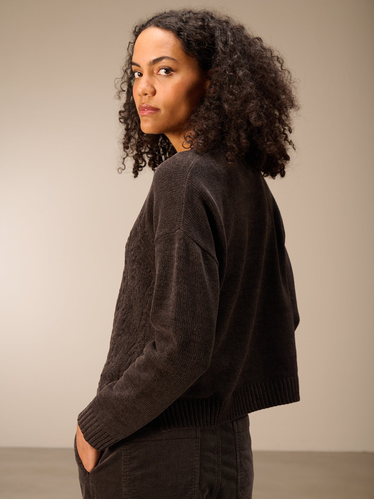 Maglione in maglia con motivo