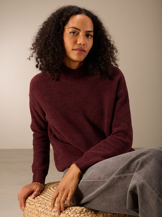 Pullover mit Stehkragen