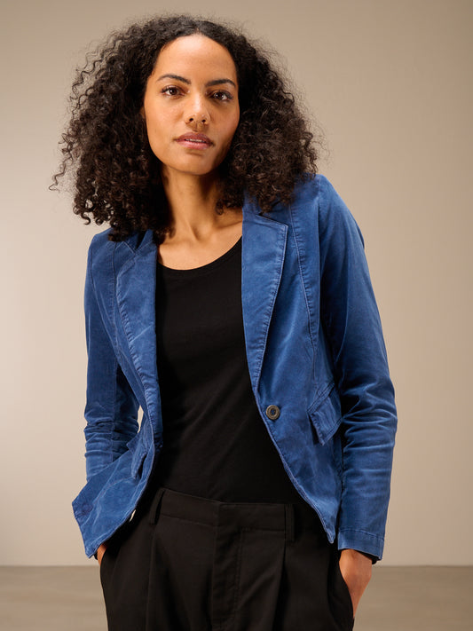 blazer en velours côtelé