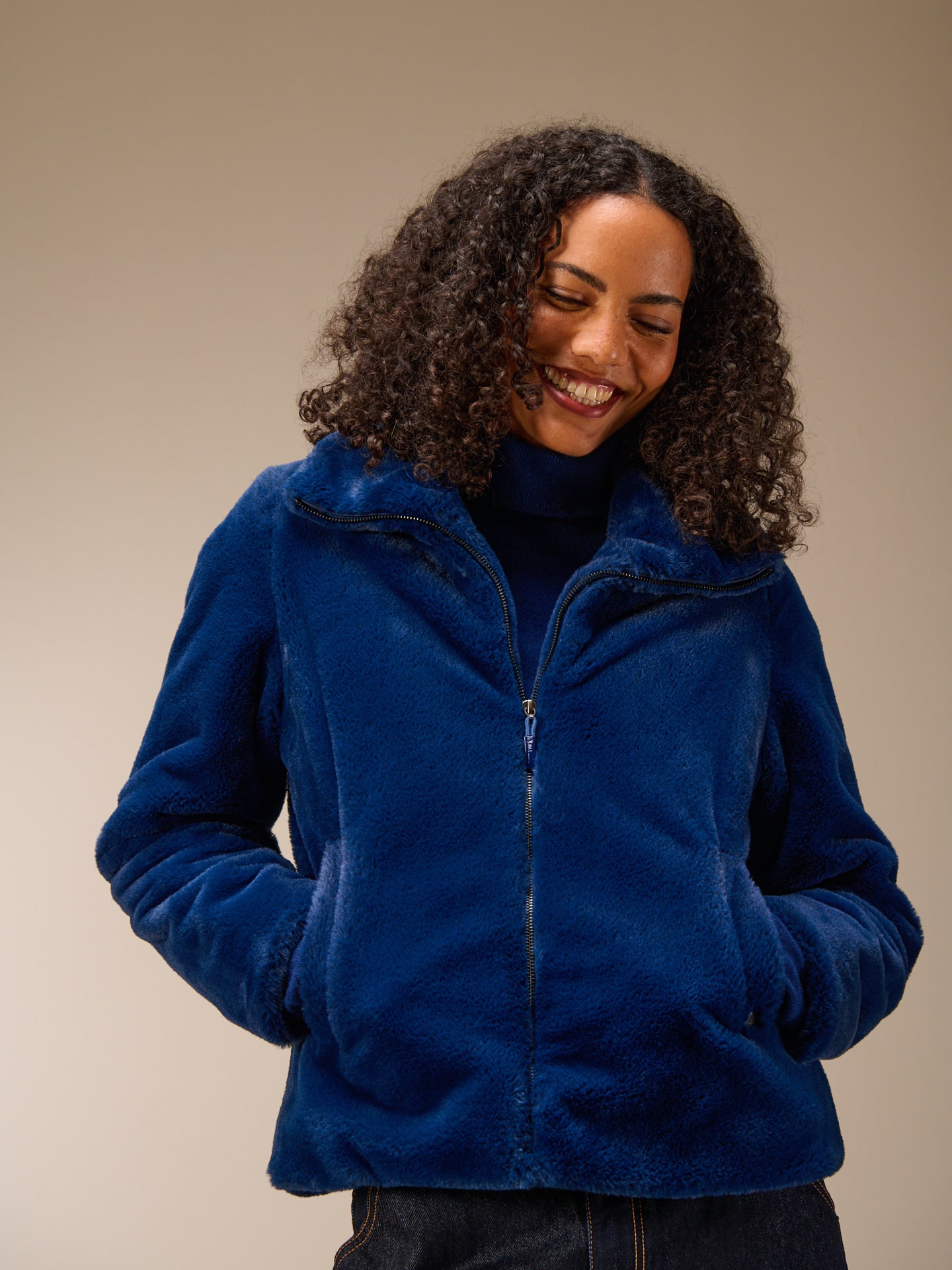 veste en fausse fourrure