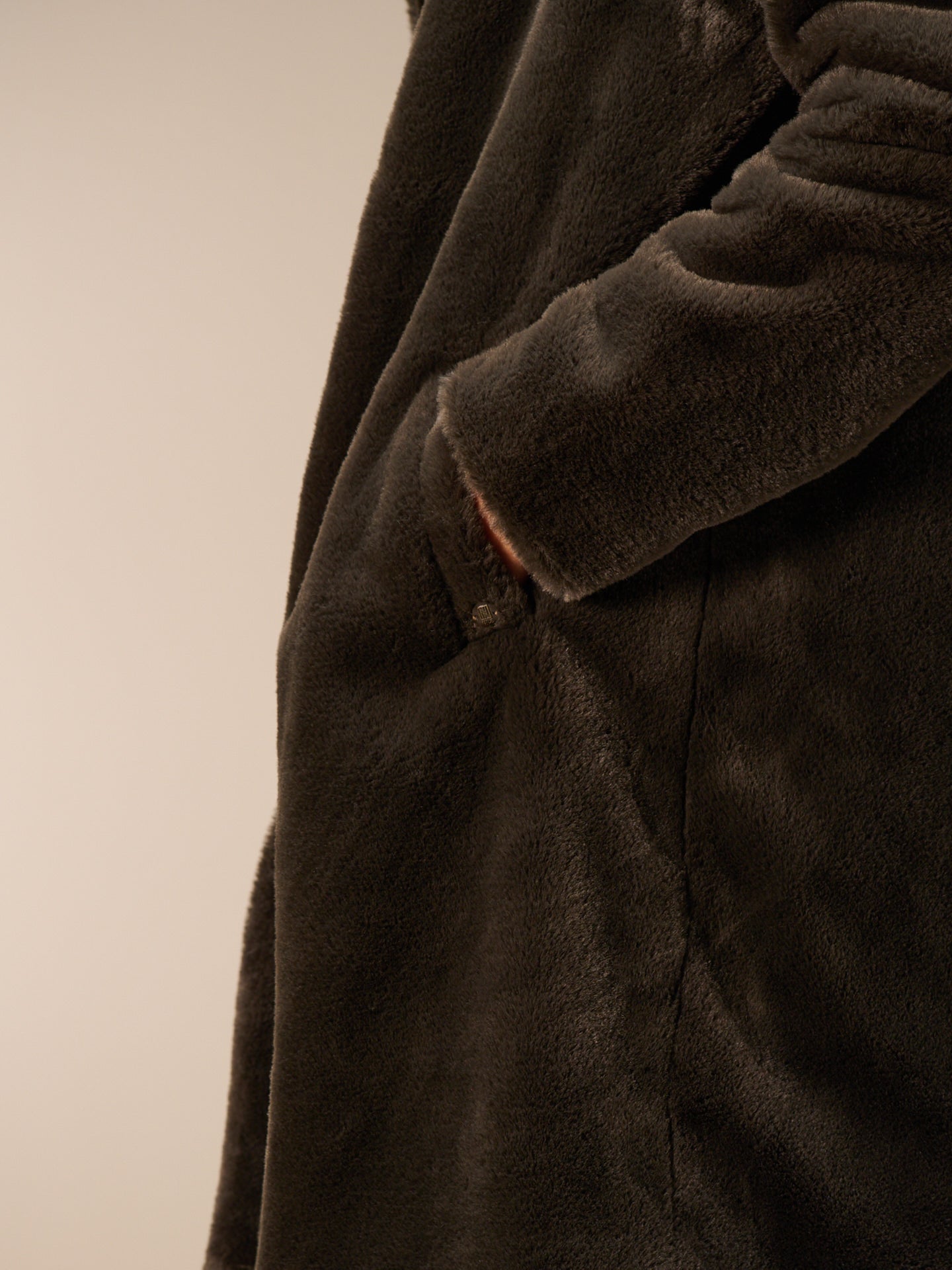 Cappotto in pelliccia sintetica