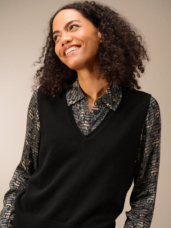 Smanicato in misto cachemire