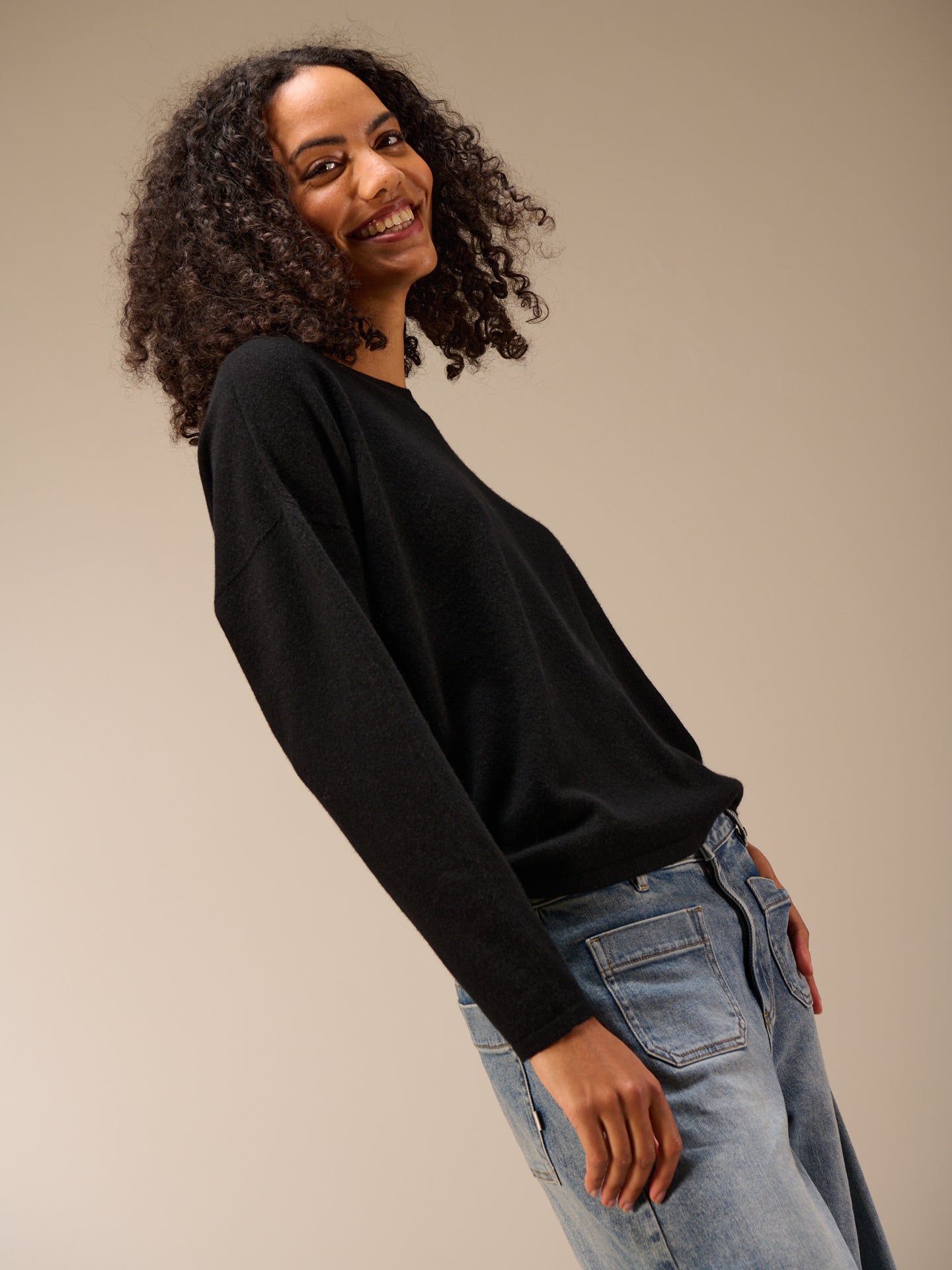 Strickpullover mit Kaschmir