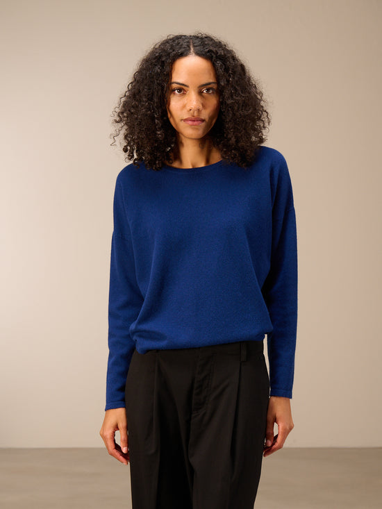 Knitted sweater with cashmere