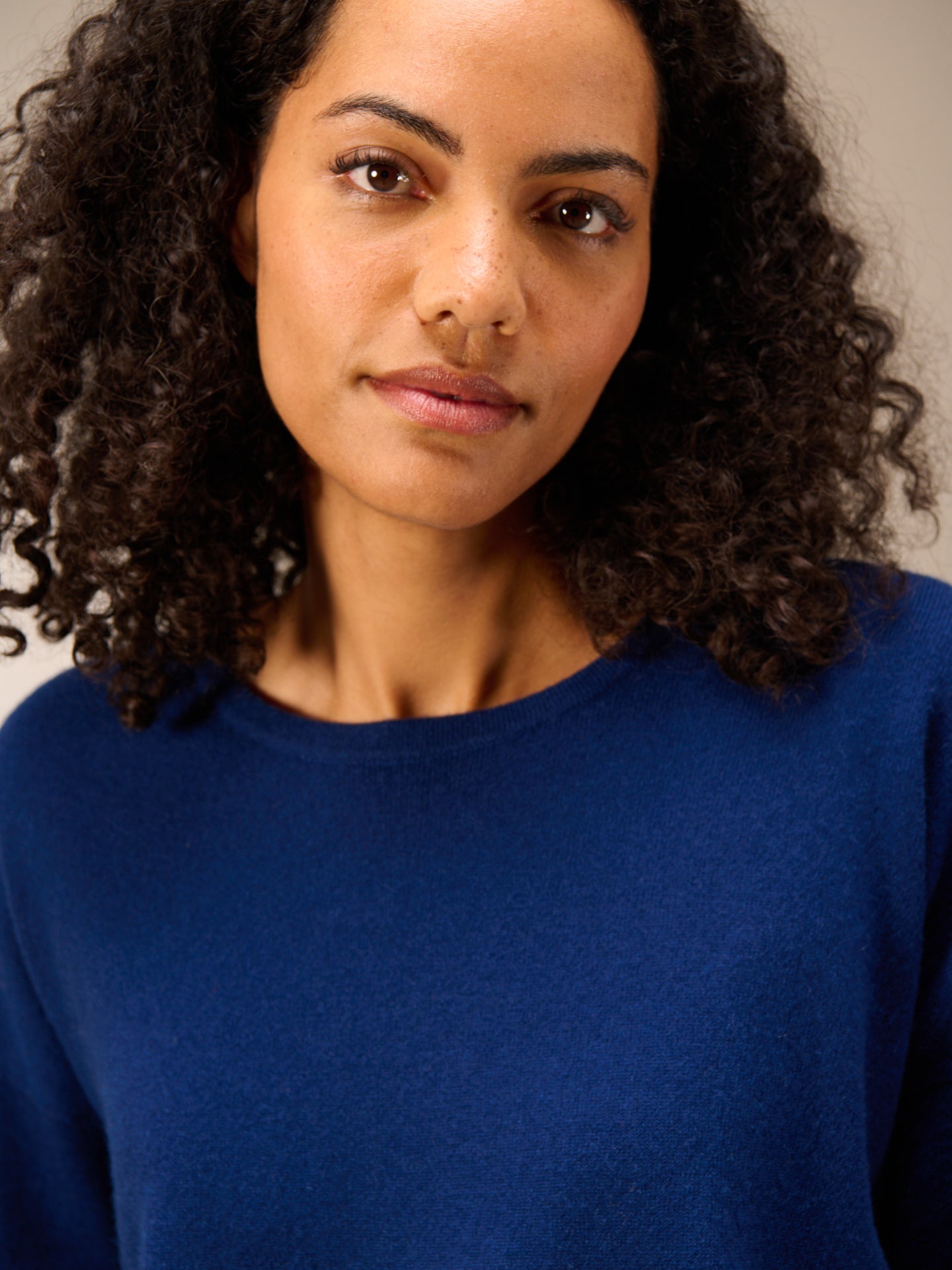 Knitted sweater with cashmere