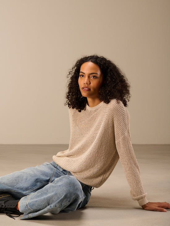 Knitted sweater with pattern