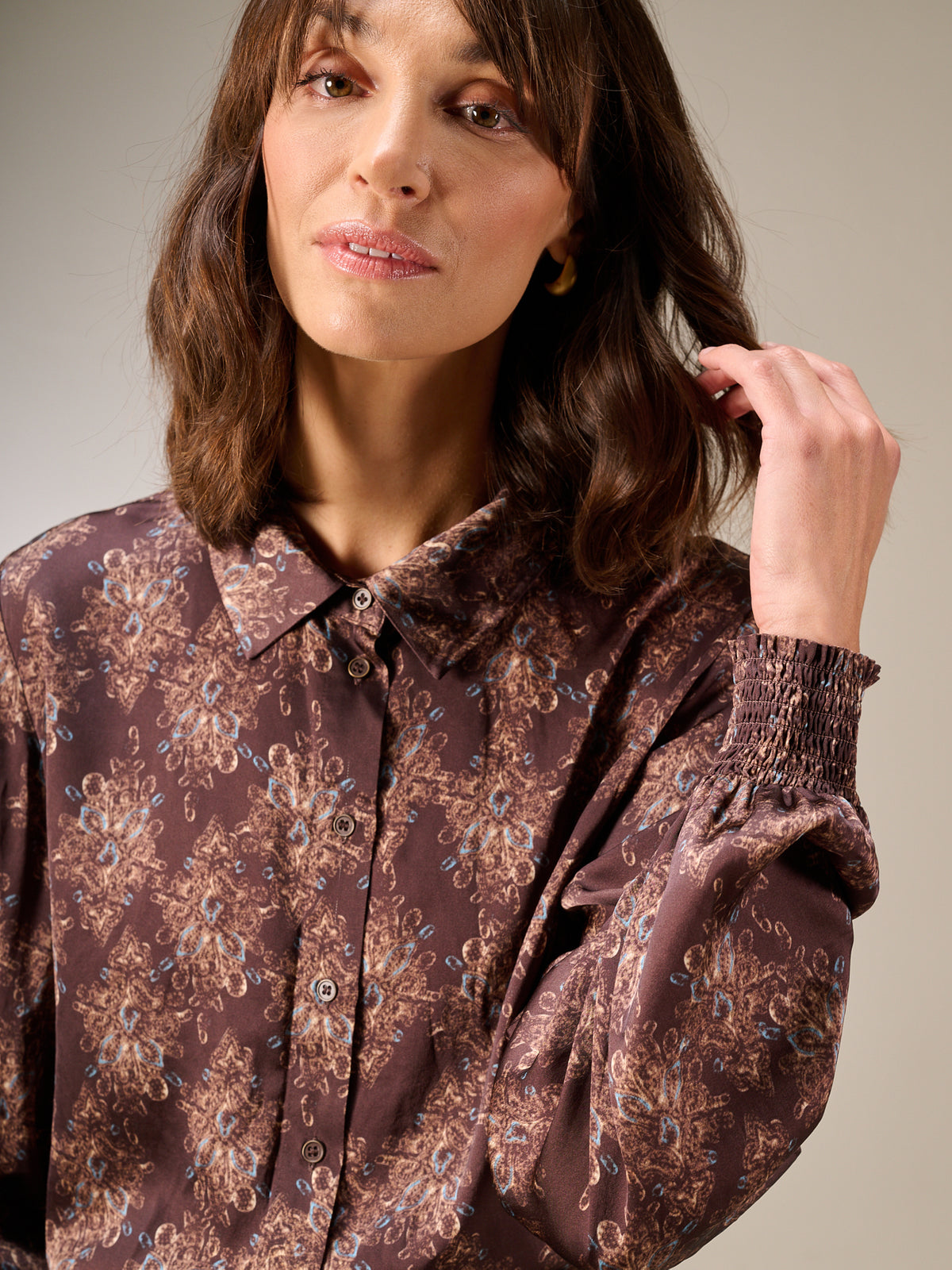 Bluse mit Druck