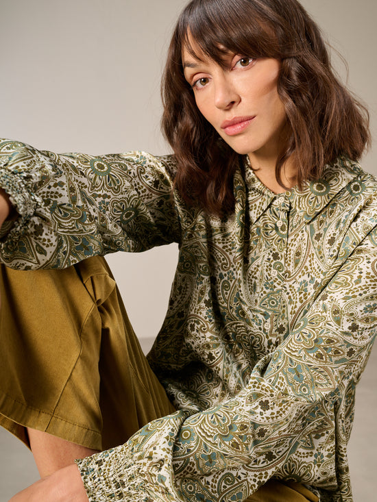 Bluse mit Druck