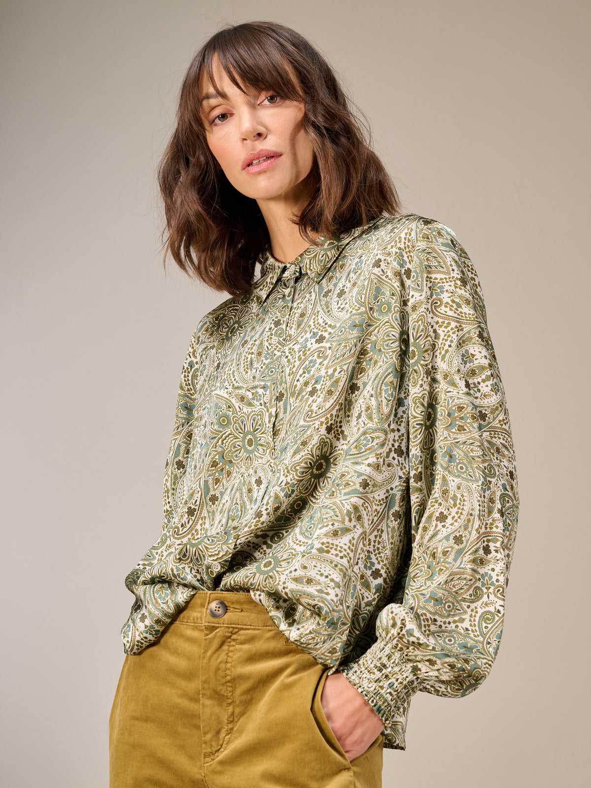 Bluse mit Druck
