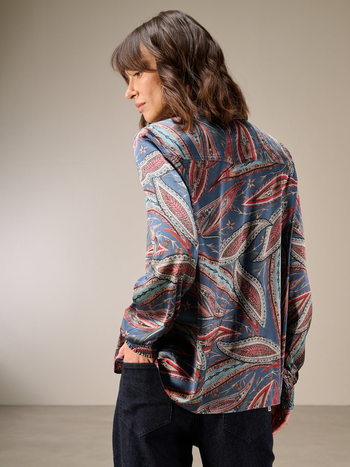 Bluse mit Druck