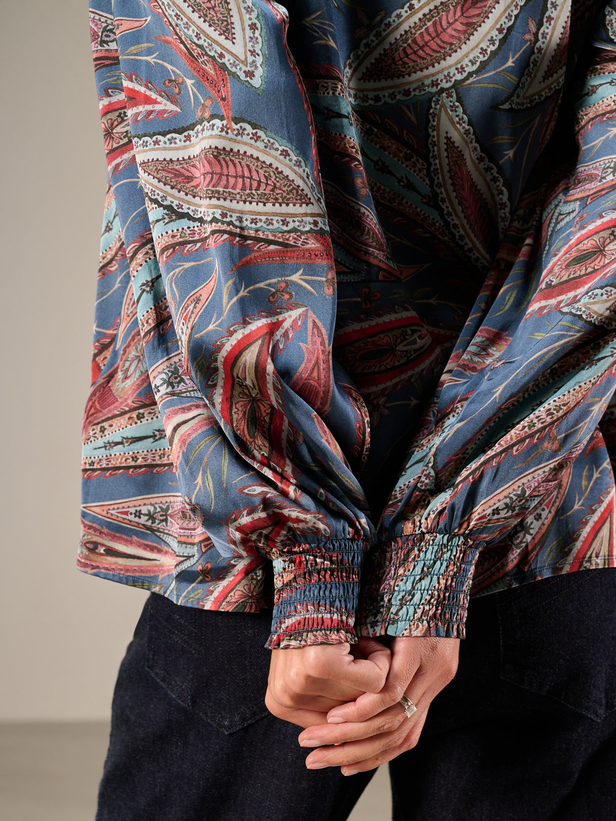 Bluse mit Druck