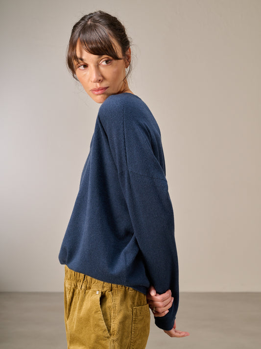 Strickpullover mit Kaschmir