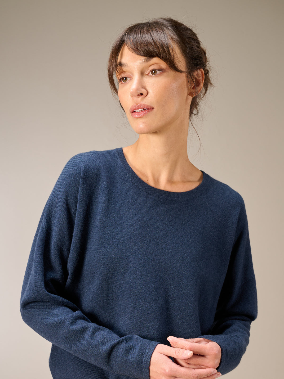 Strickpullover mit Kaschmir