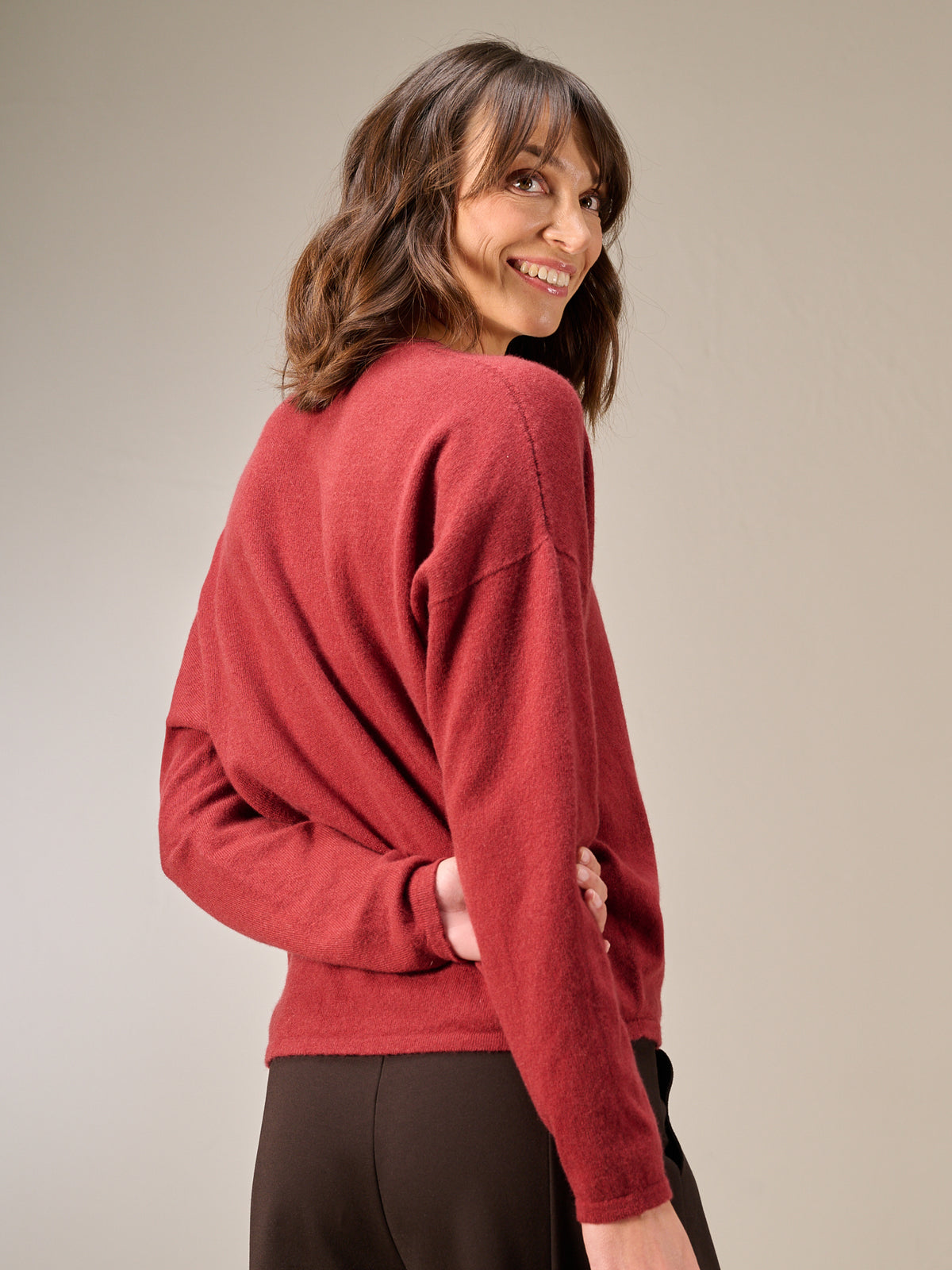Strickpullover mit Kaschmir