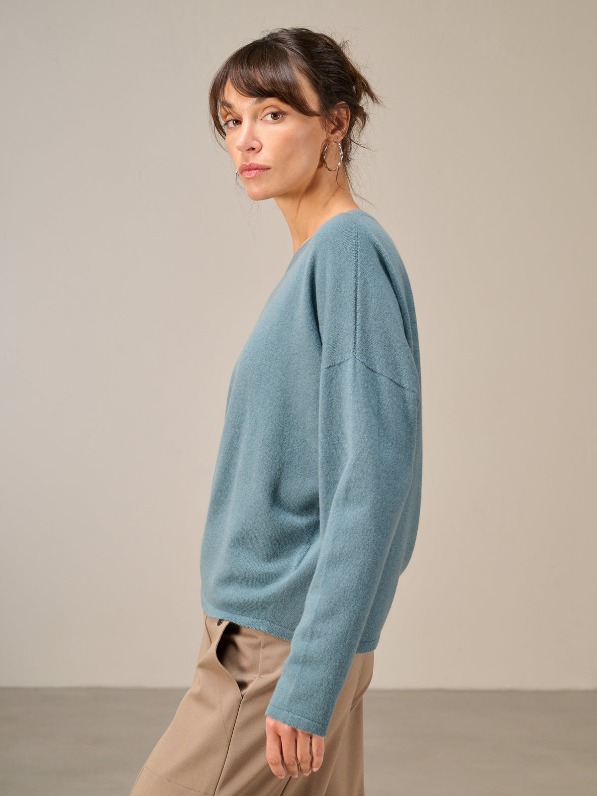 Strickpullover mit Kaschmir