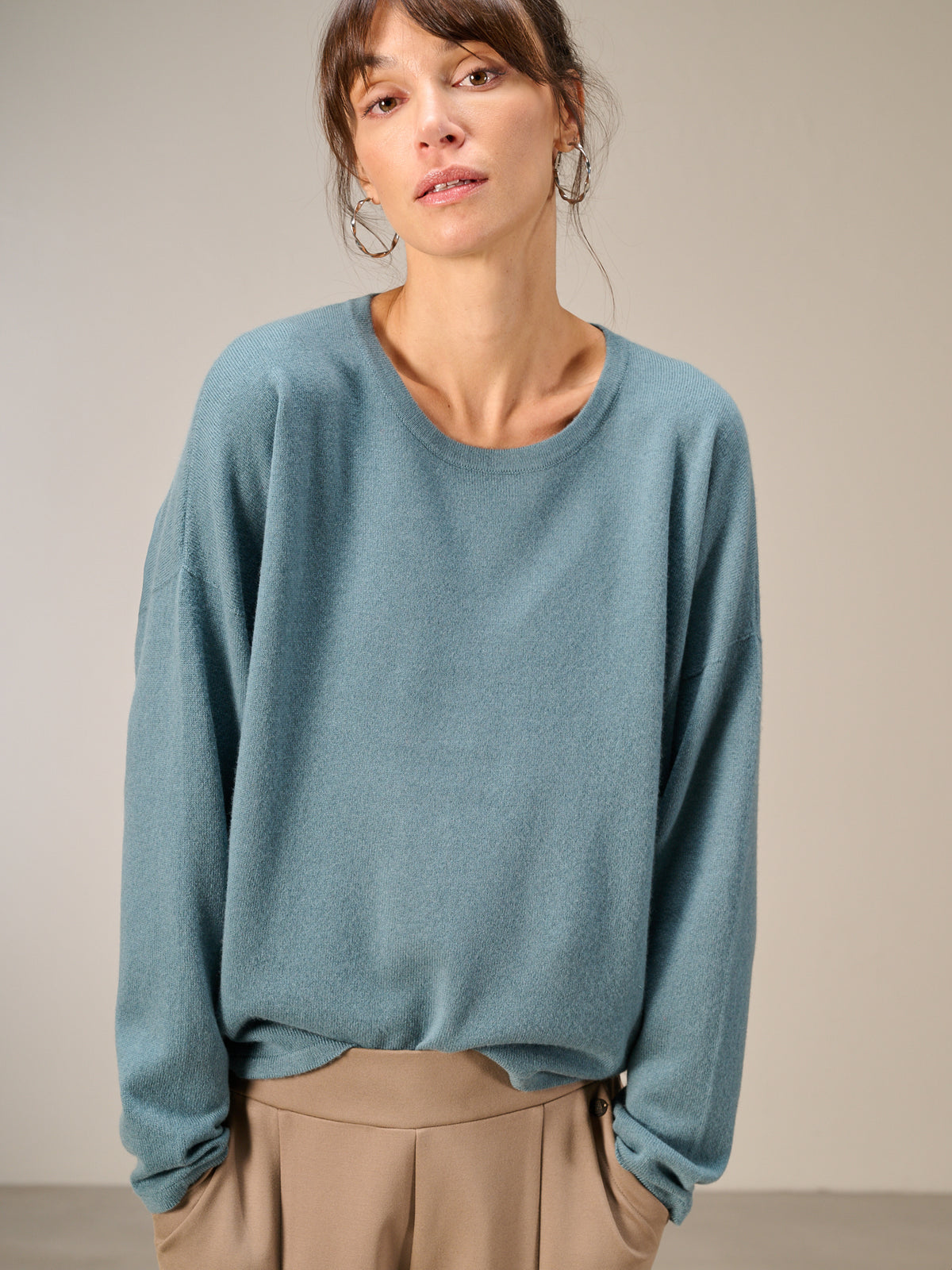 Strickpullover mit Kaschmir