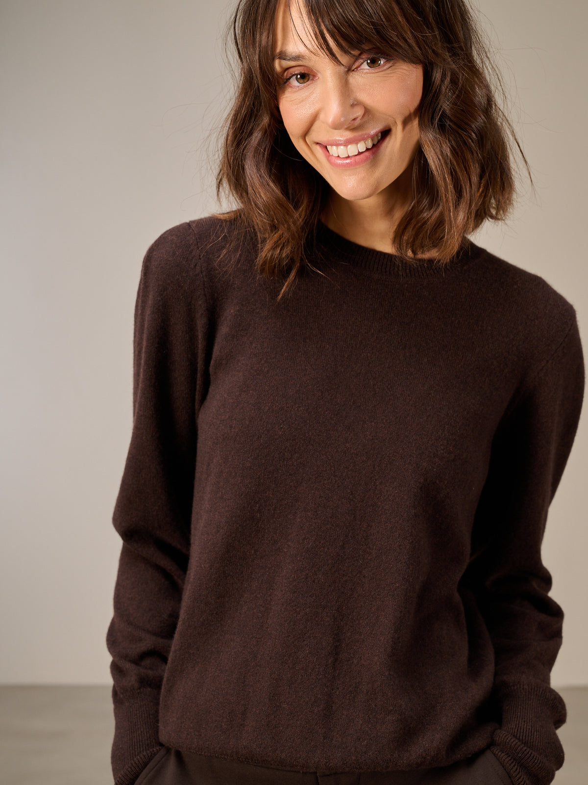 Strickpullover mit Kaschmir