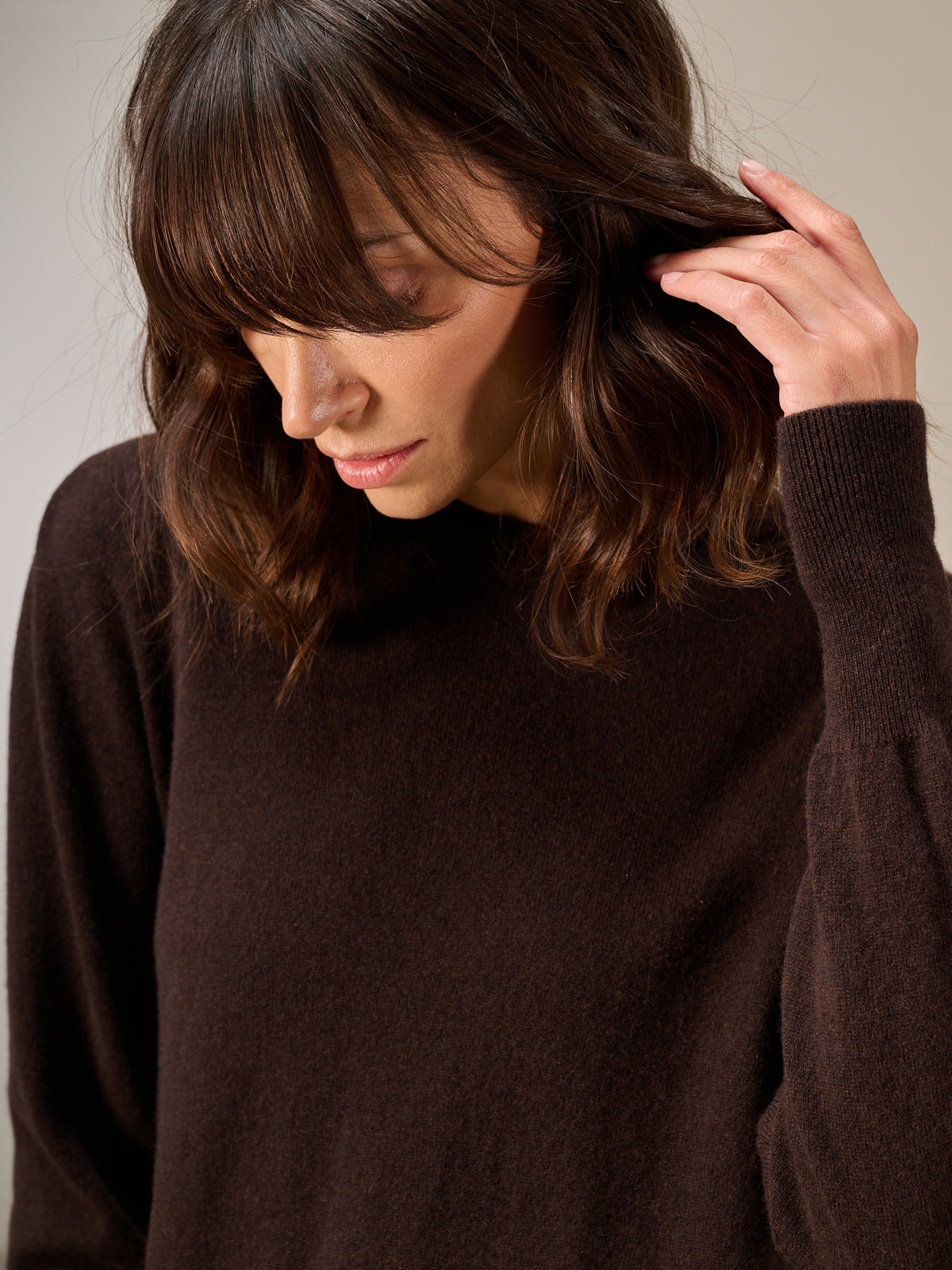 Strickpullover mit Kaschmir