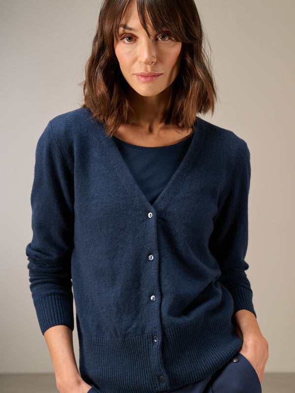 Strickjacke mit Kaschmir
