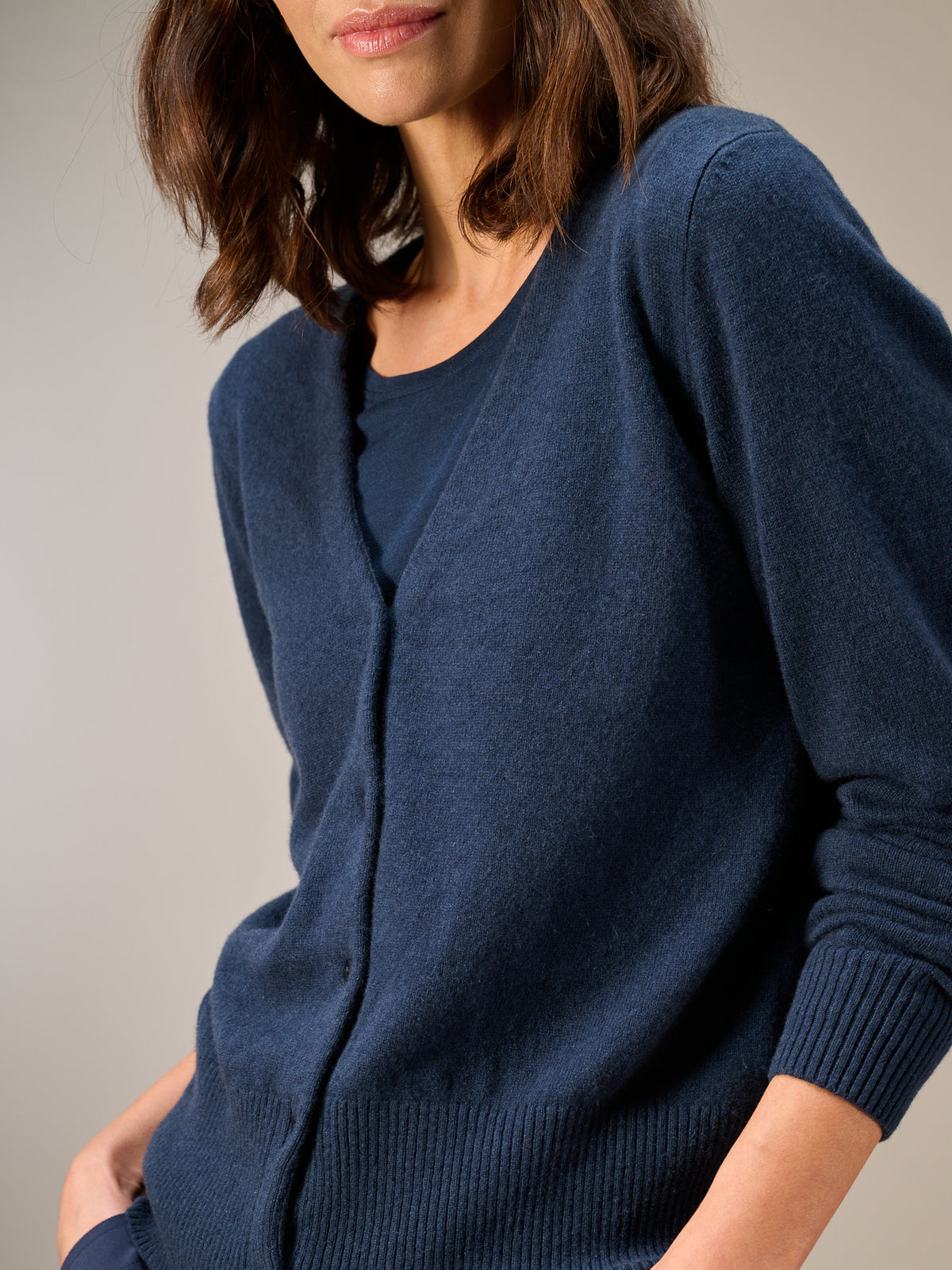 Strickjacke mit Kaschmir