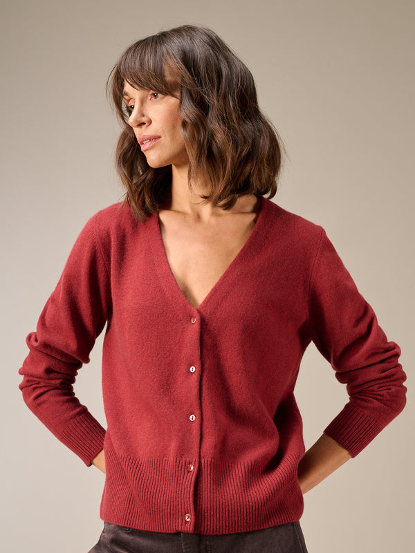 Strickjacke mit Kaschmir