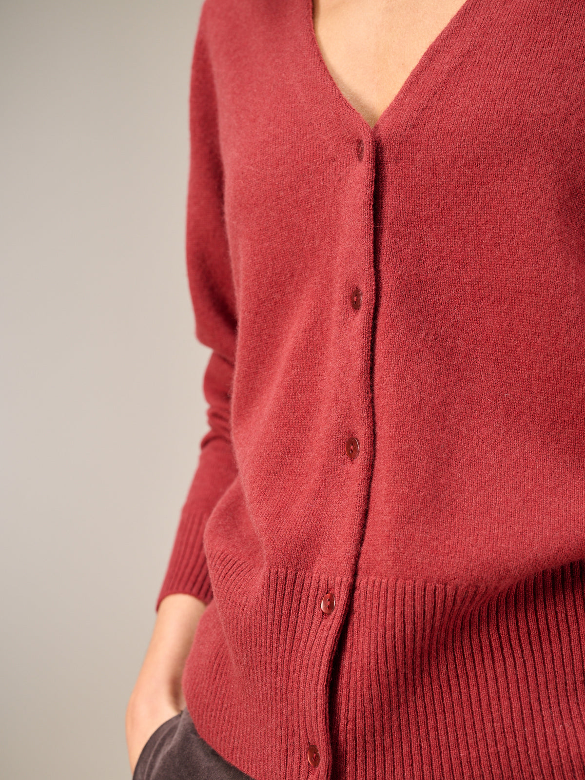Strickjacke mit Kaschmir