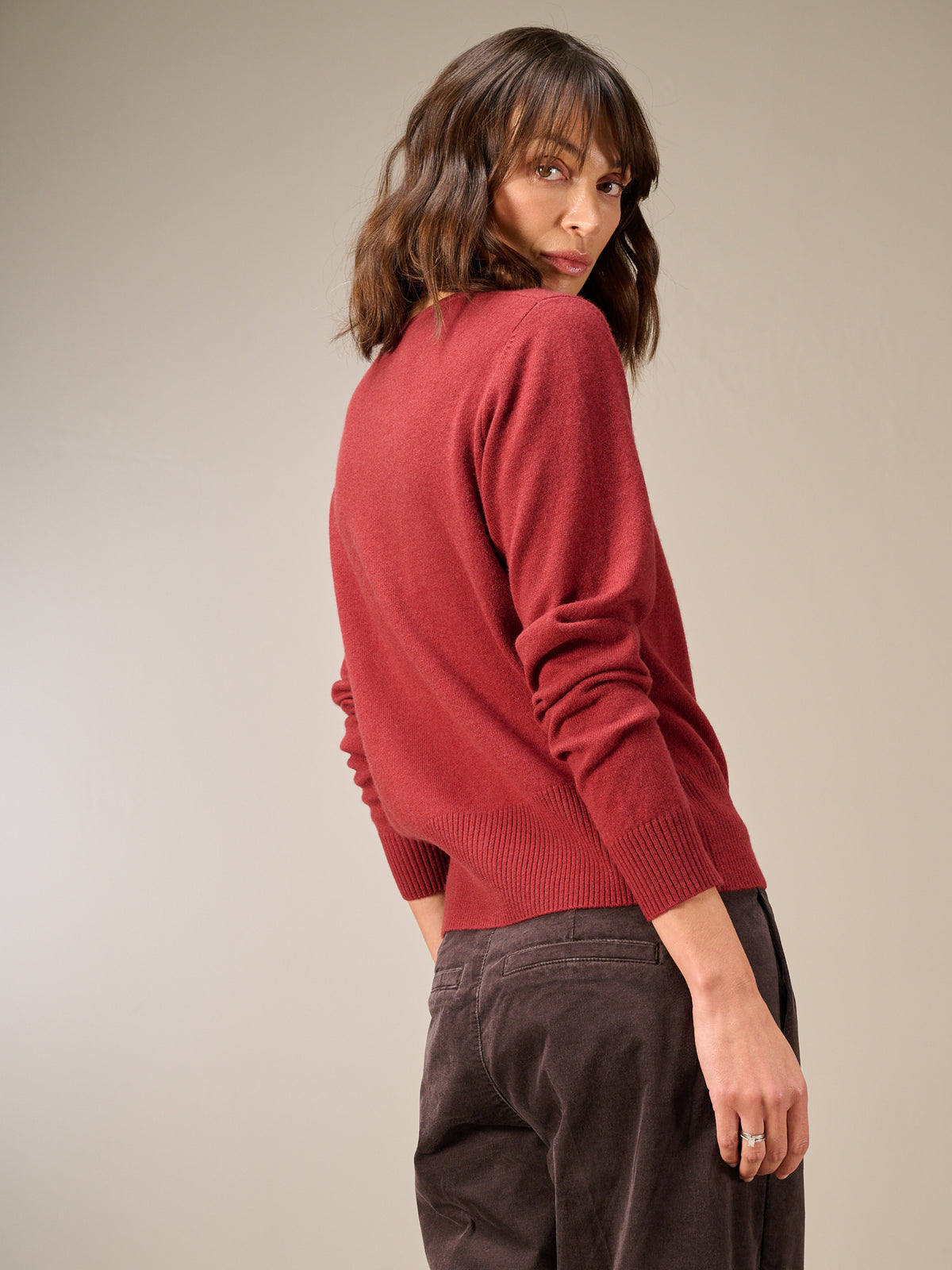 Strickjacke mit Kaschmir