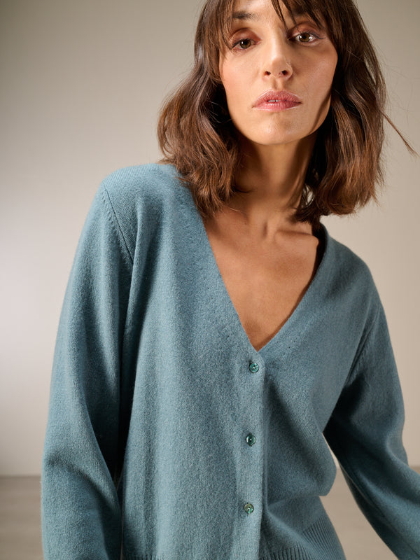 Strickjacke mit Kaschmir