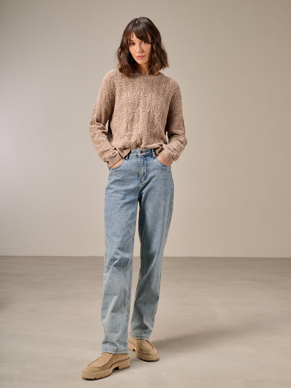Strickpullover mit Muster