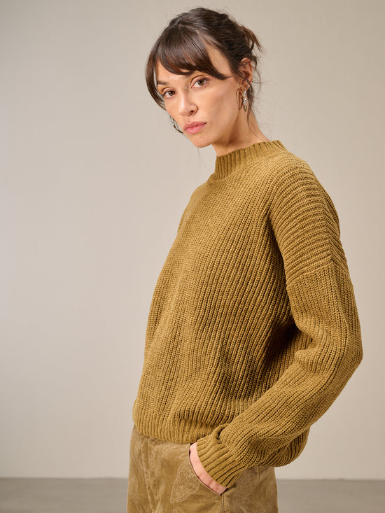 Pullover mit Stehkragen