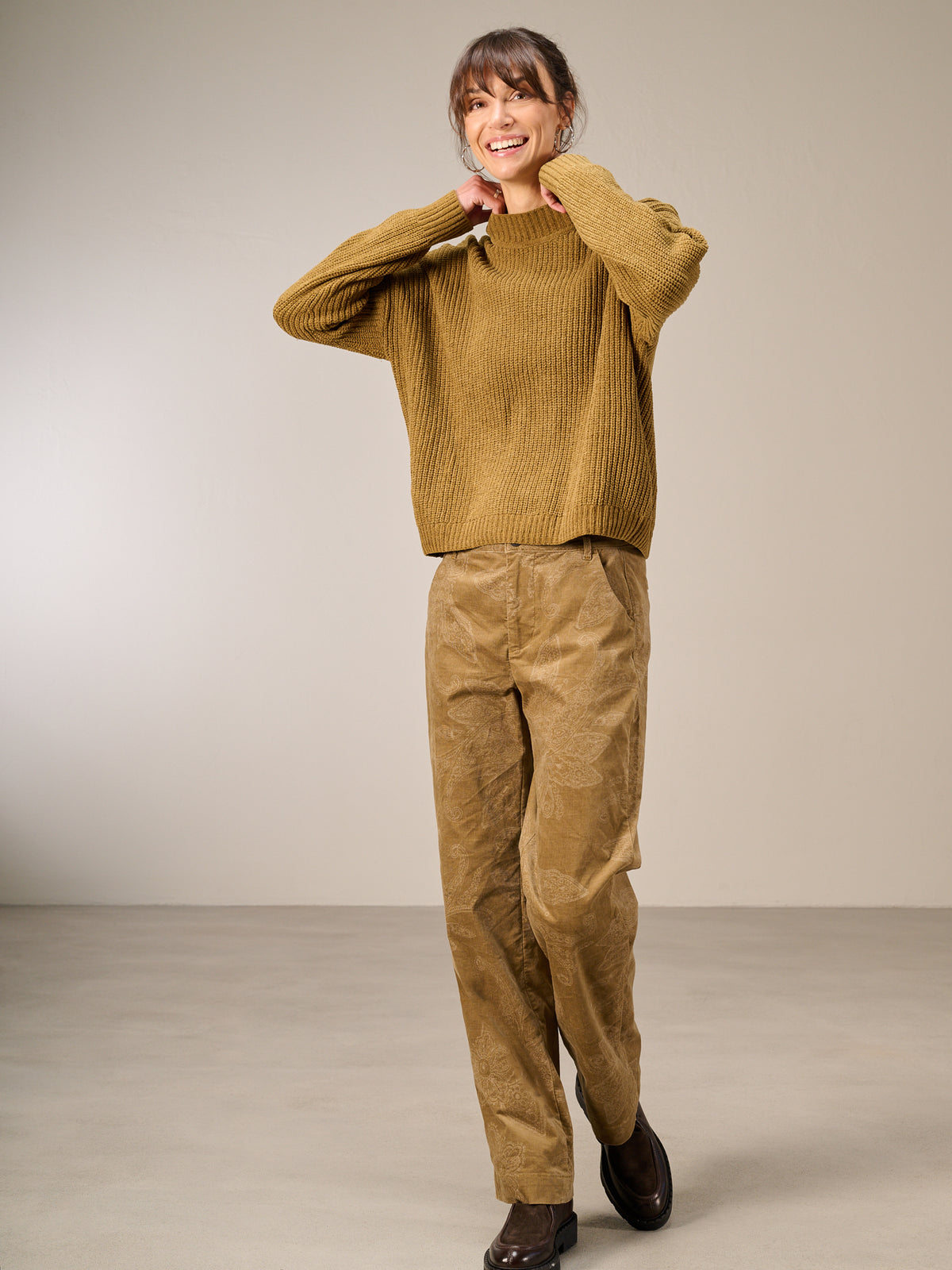 Pullover mit Stehkragen