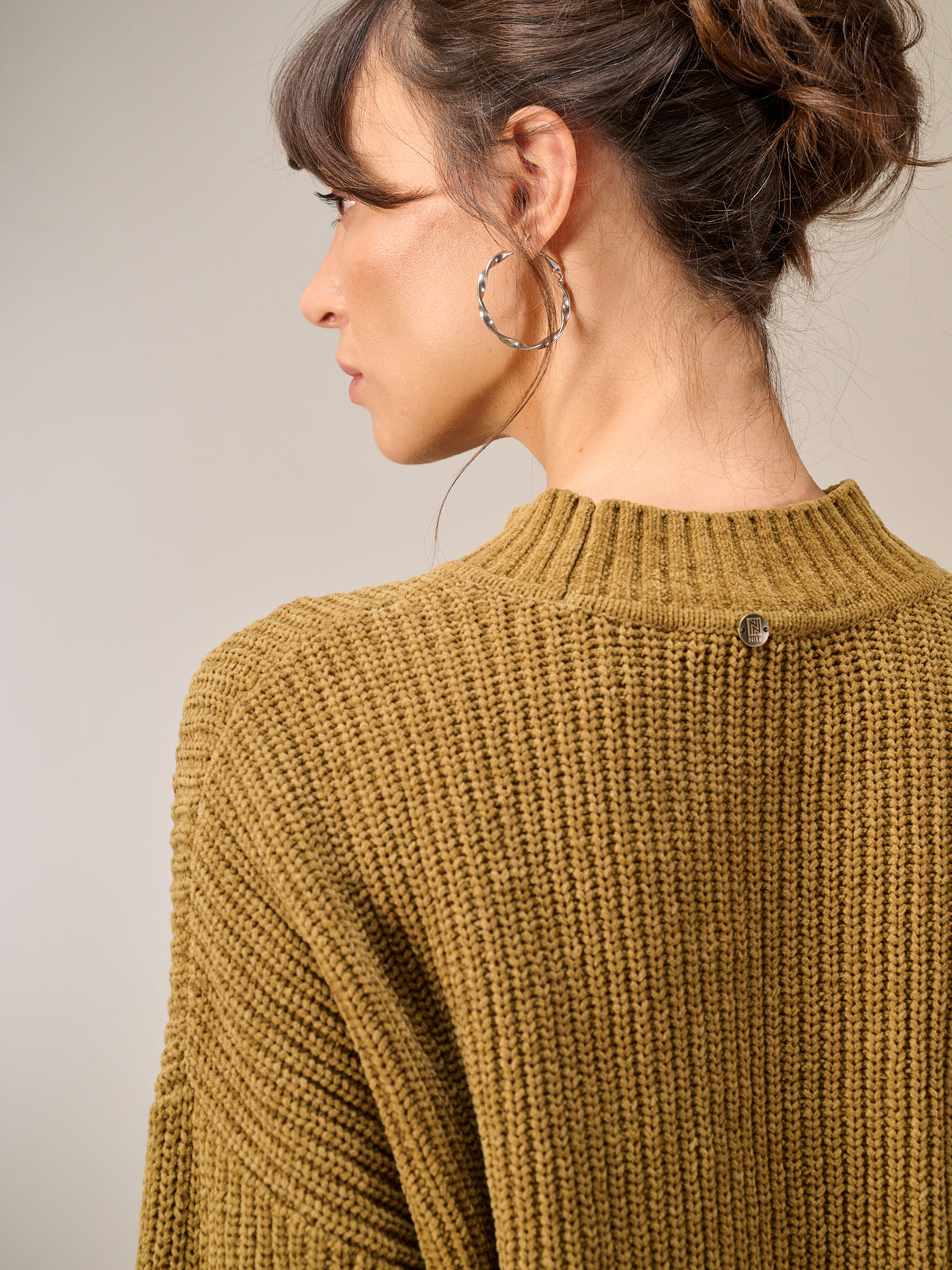 Pullover mit Stehkragen