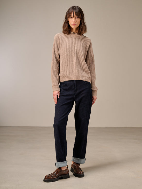 Pullover mit Stehkragen