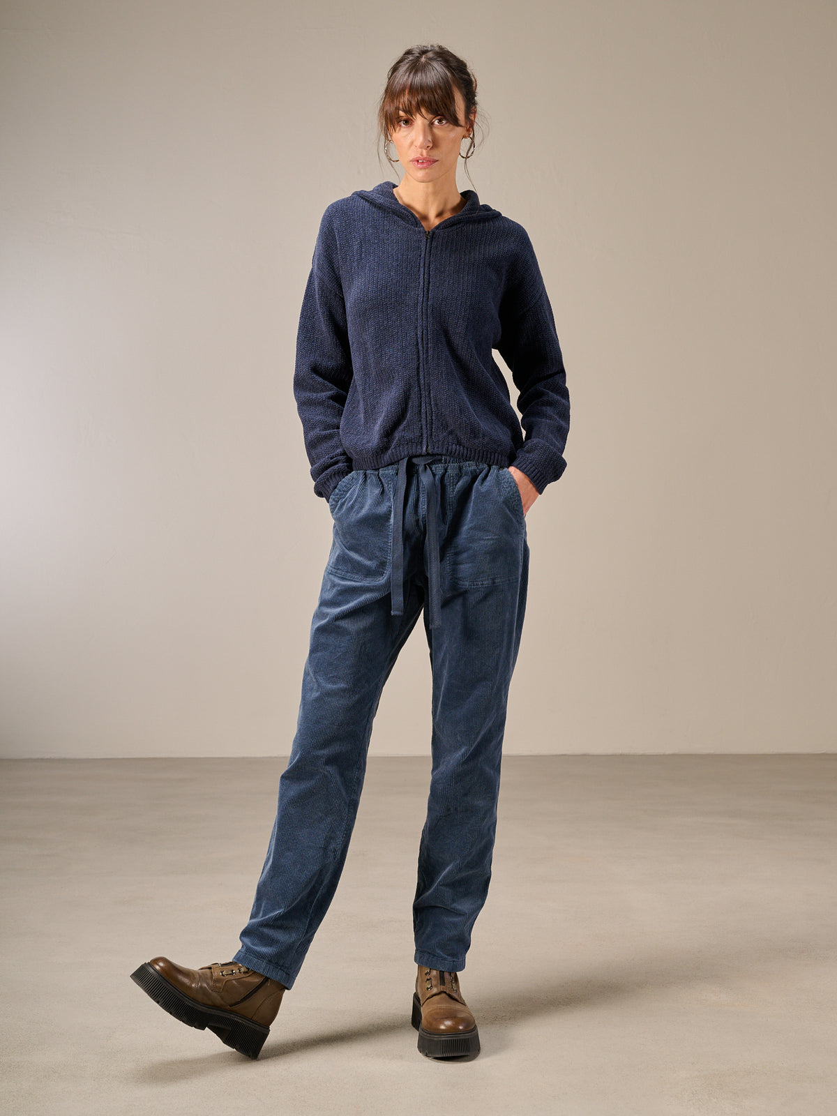Strickjacke mit Reissverschluss