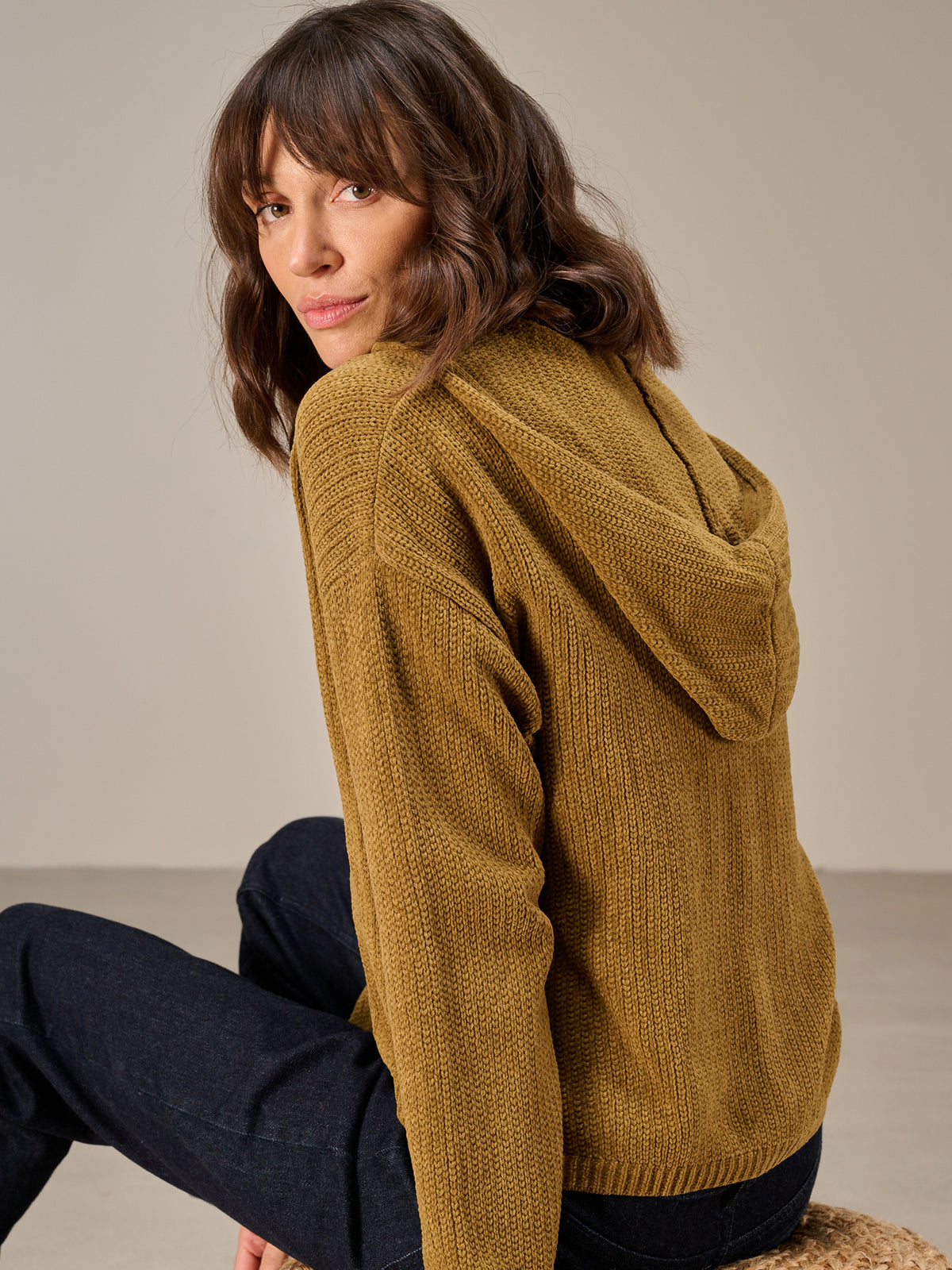 Strickjacke mit Reissverschluss