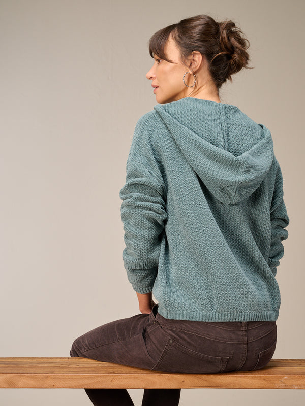 Strickjacke mit Reissverschluss
